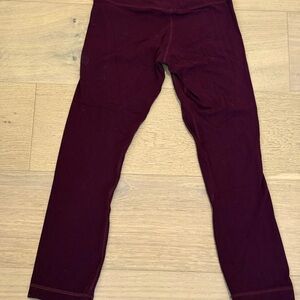 Lululemon Athletica maroon burgundy colored Leggings Tights 2